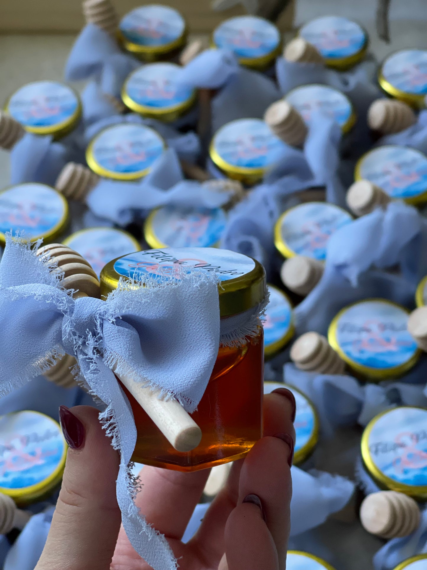 Produtos Biológicos - Frasco de Mel com Colher de Madeira