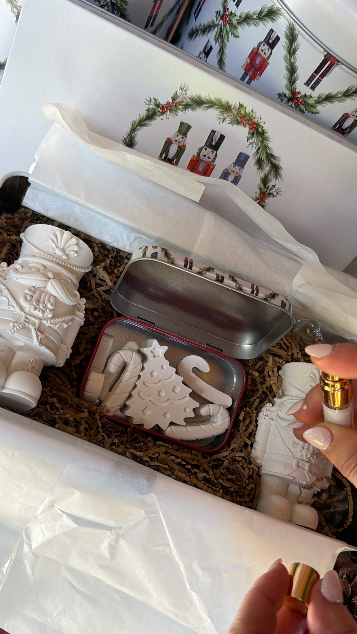 O Soldadinho Encantado | Lata Natalícia com Soldadinho Decorativo em Gesso