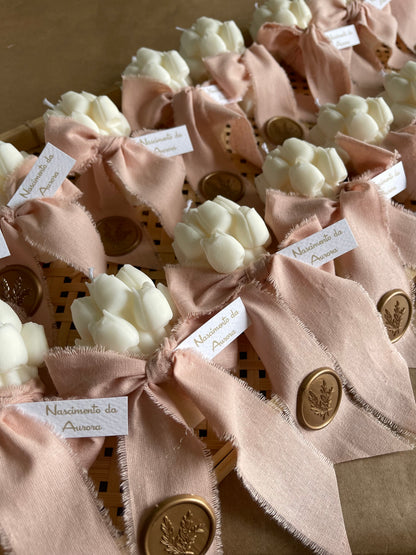 Vela Artesanal - Ramo de Tulipa