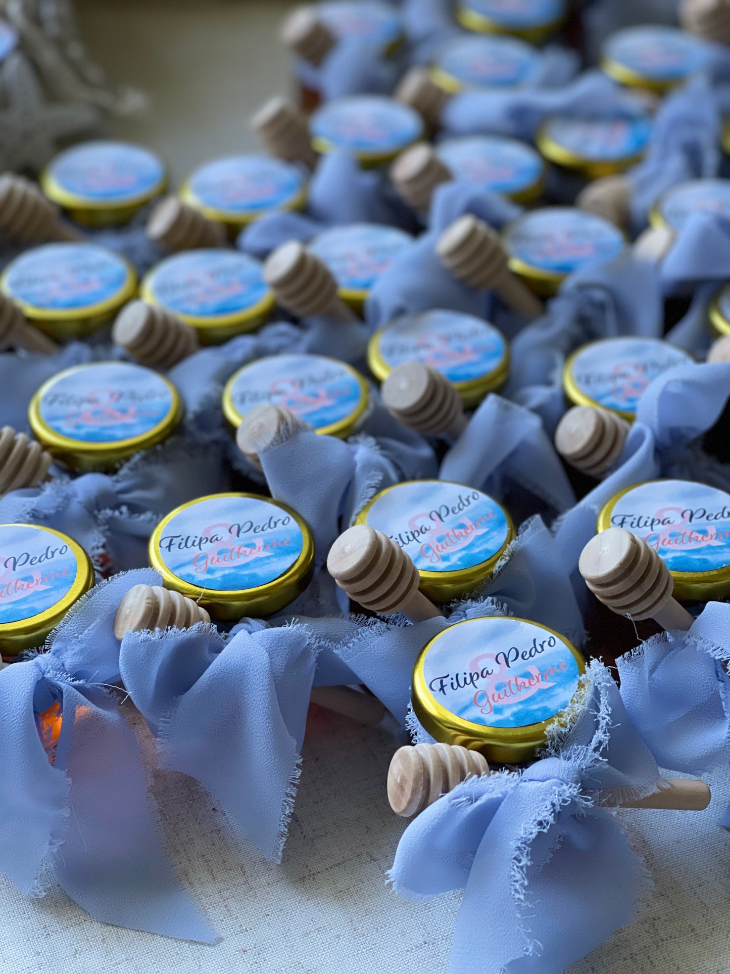 Produtos Biológicos - Frasco de Mel com Colher de Madeira