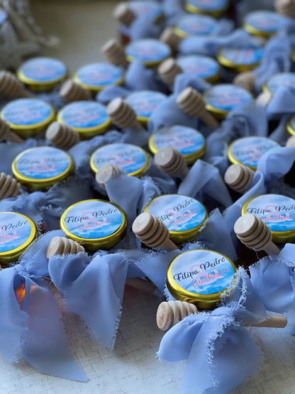 Produtos Biológicos - Frasco de Mel com Colher de Madeira