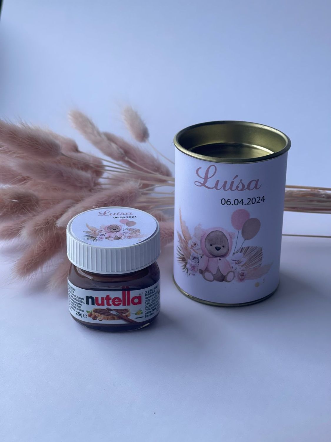 Doces - Lata Com Tampa Dourada e Nutella