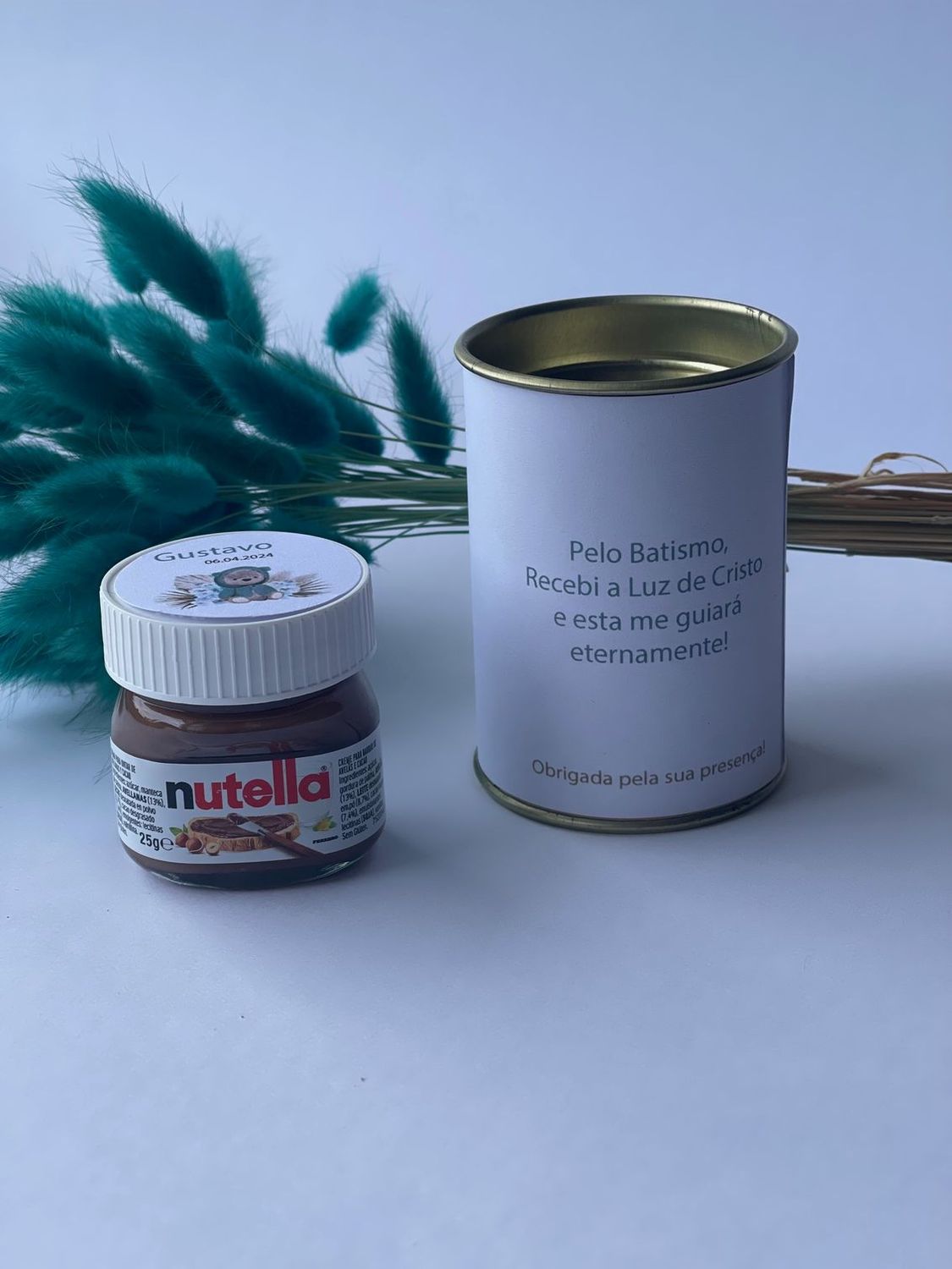 Doces - Lata Com Tampa Dourada e Nutella