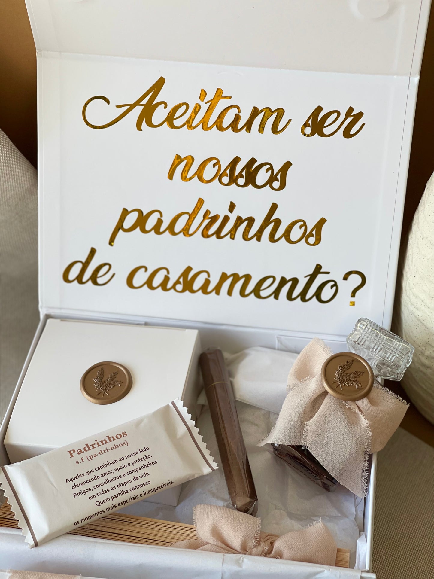 Caixa Convite para Padrinhos