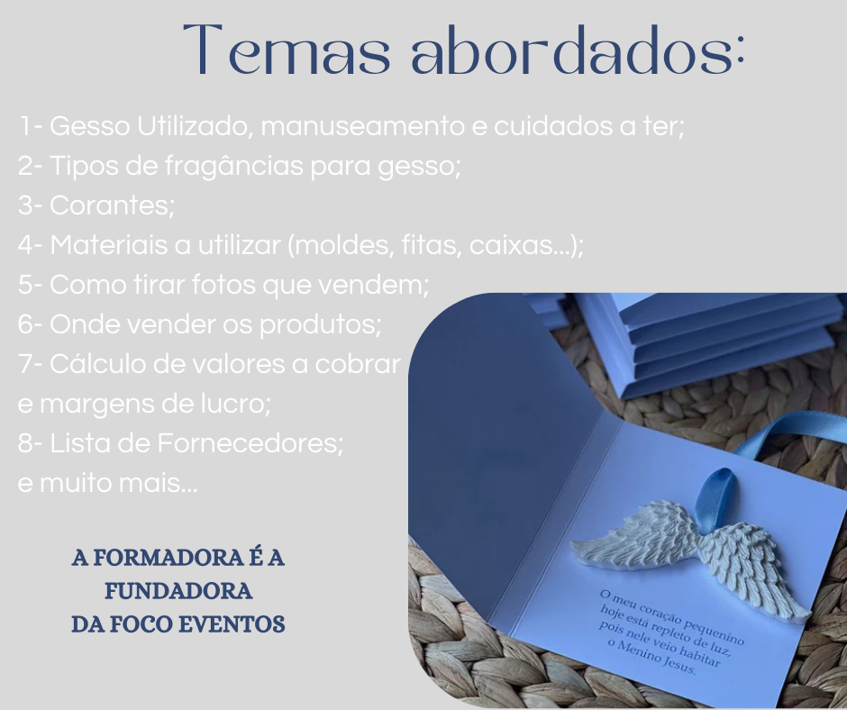 Workshop "Lembranças em Gesso Perfumado"