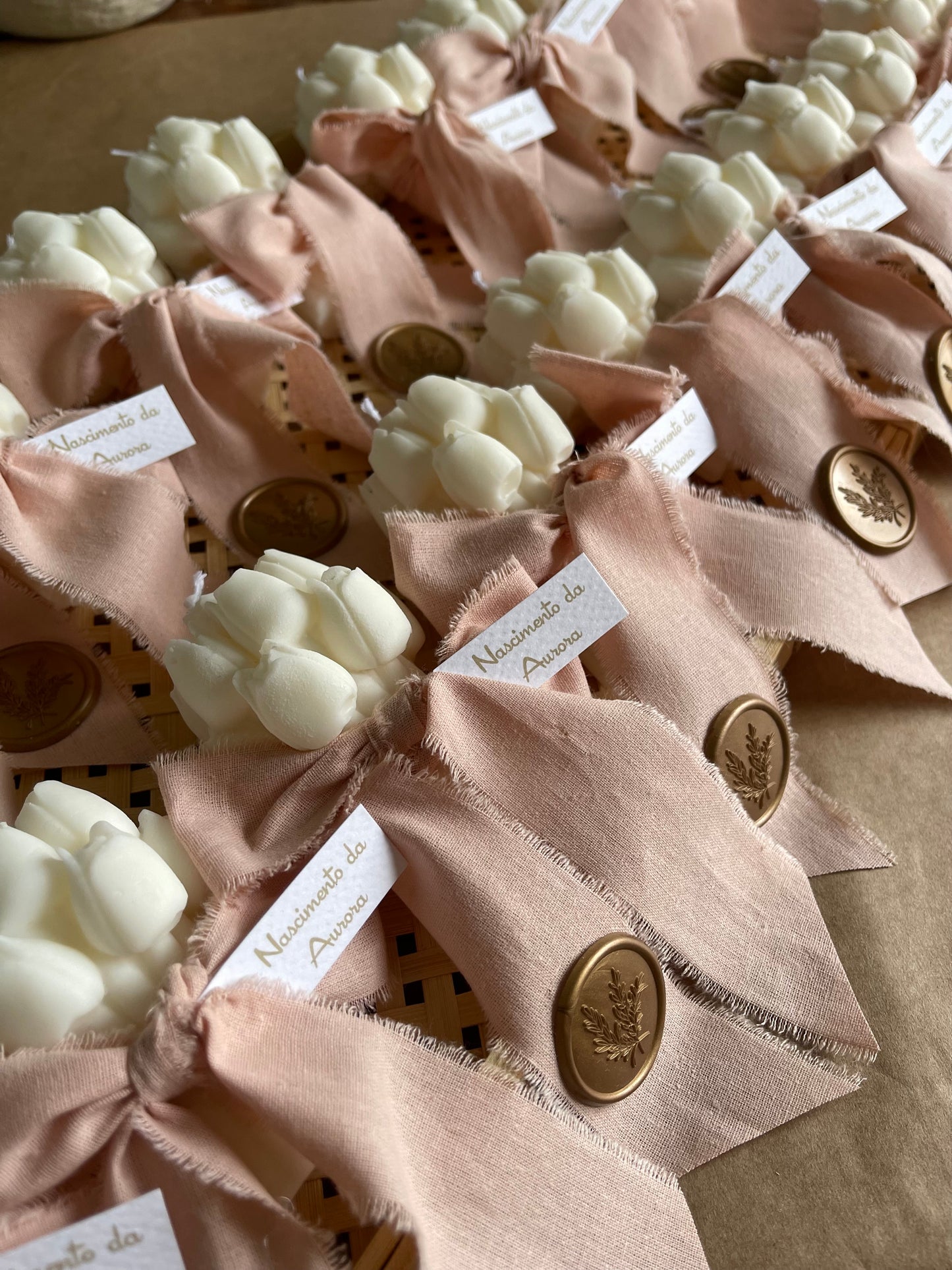 Vela Artesanal - Ramo de Tulipa