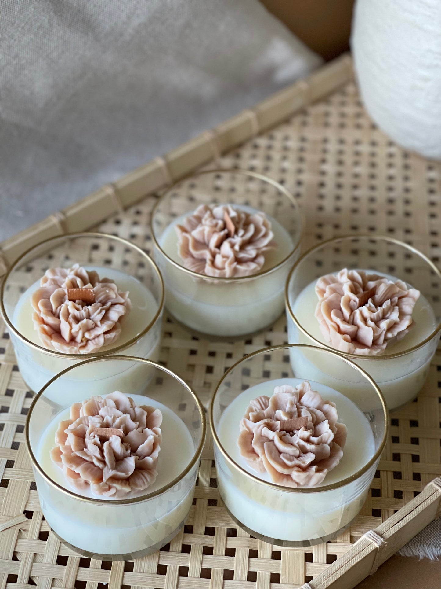 Vela Artesanal Em Caixa Branca C/ Lacre