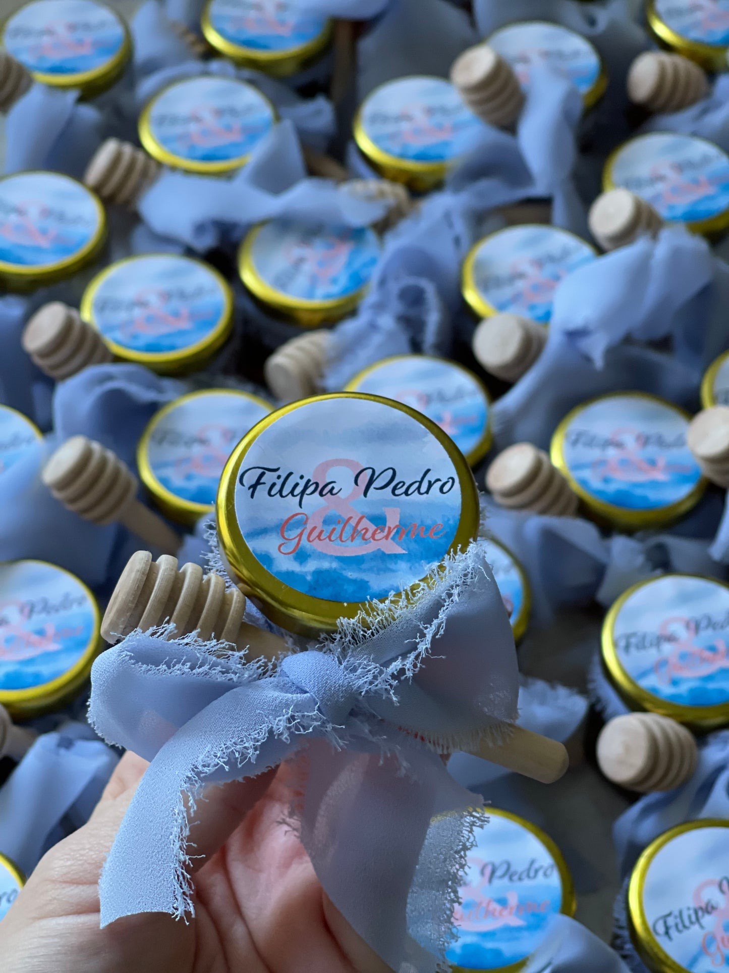 Produtos Biológicos - Frasco de Mel com Colher de Madeira