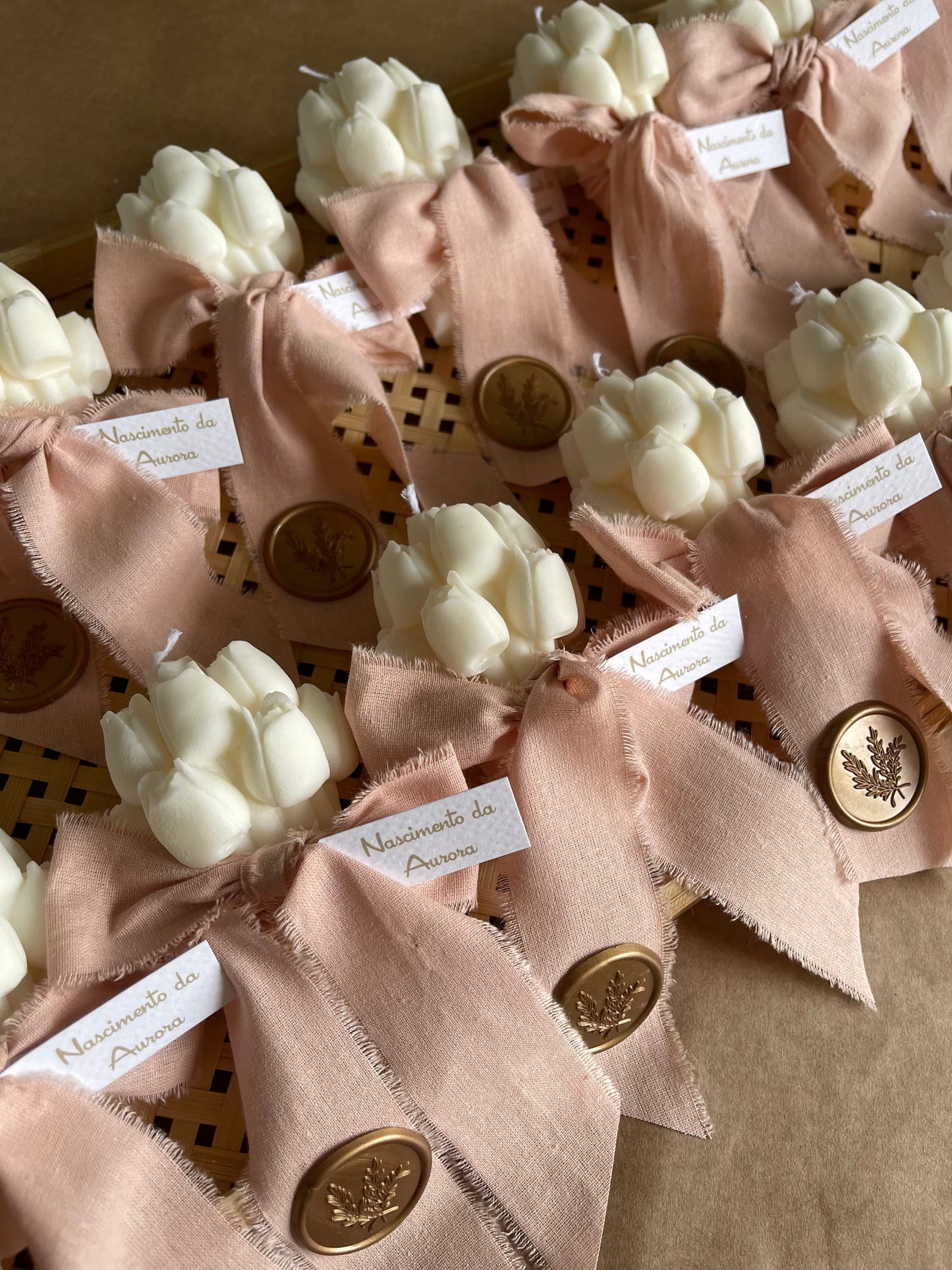 Vela Artesanal - Ramo de Tulipa