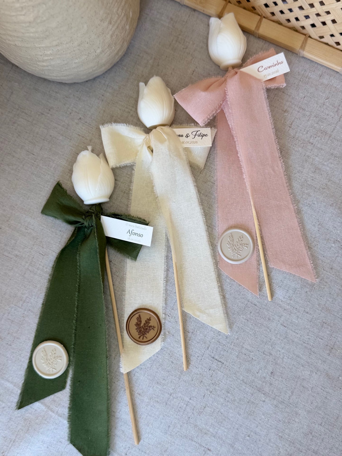 Vela Artesanal - Tulipa