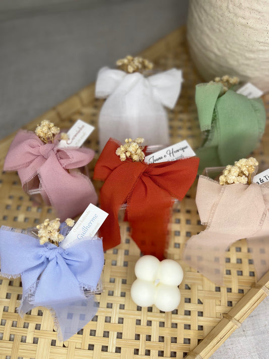 Vela Artesanal - Bubble c/ caixa de acrílico