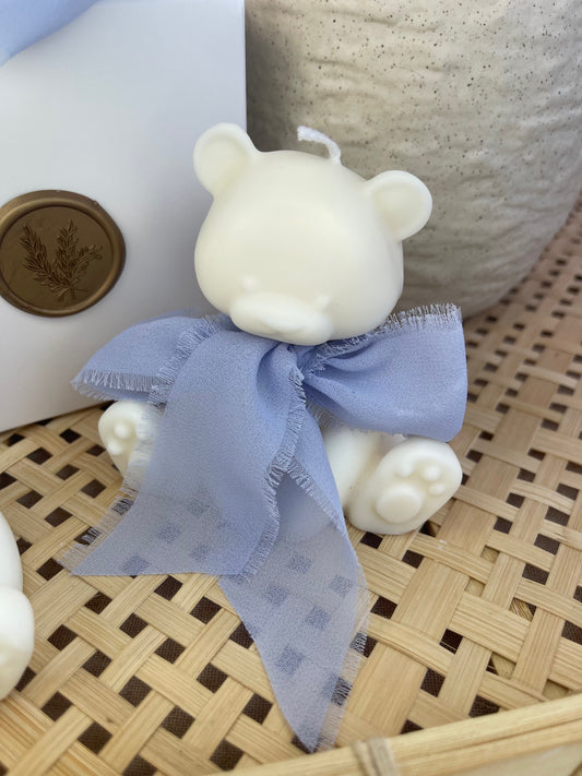 Vela Artesanal - Ursinho com laço