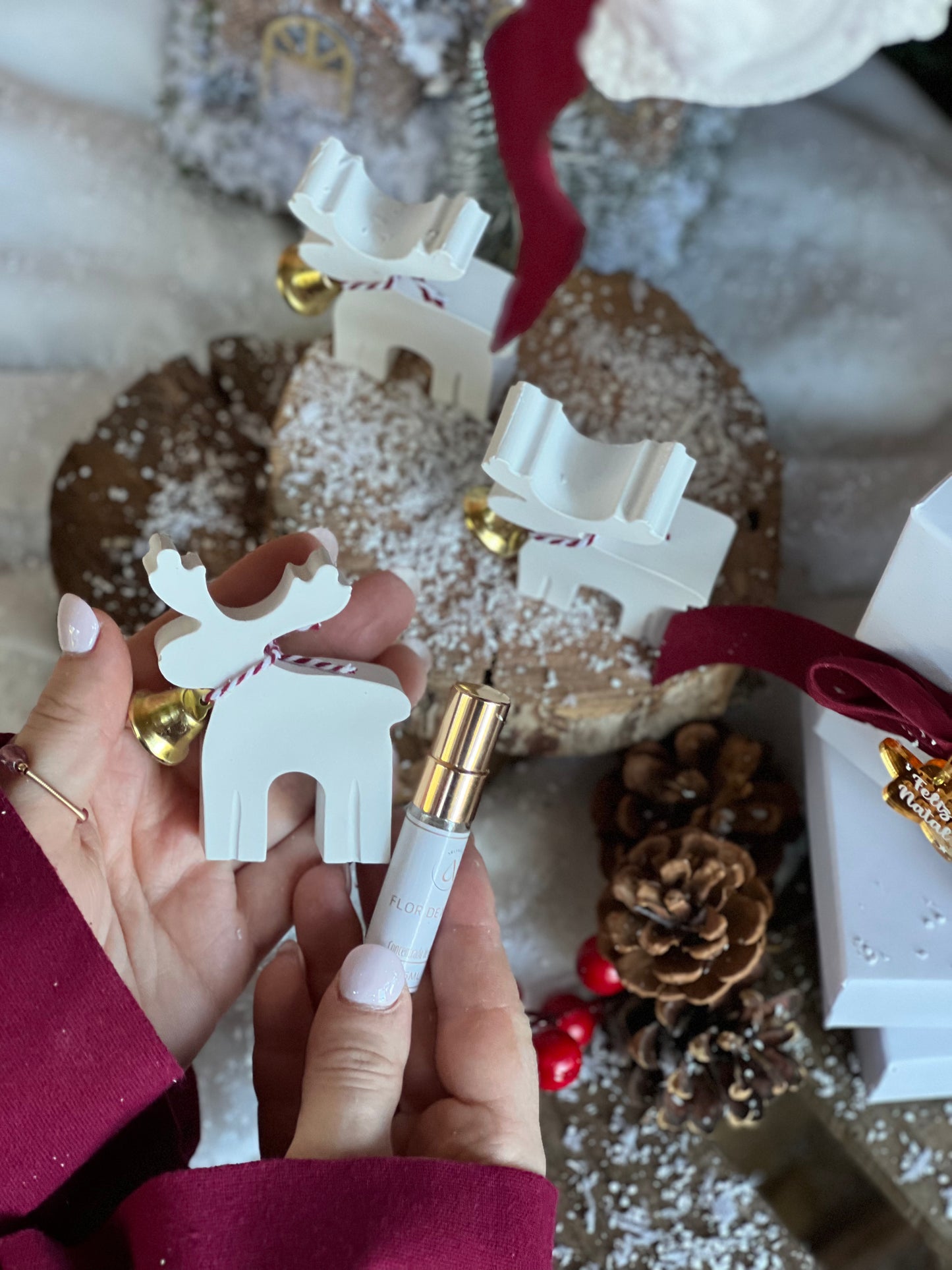 Gesso Perfumado | Mini Rena de Natal