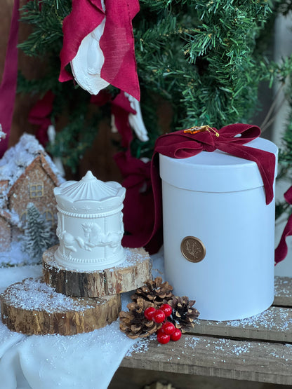 Carrossel dos Sonhos | Peça Decorativa em Gesso Perfumado com Caixa Branca