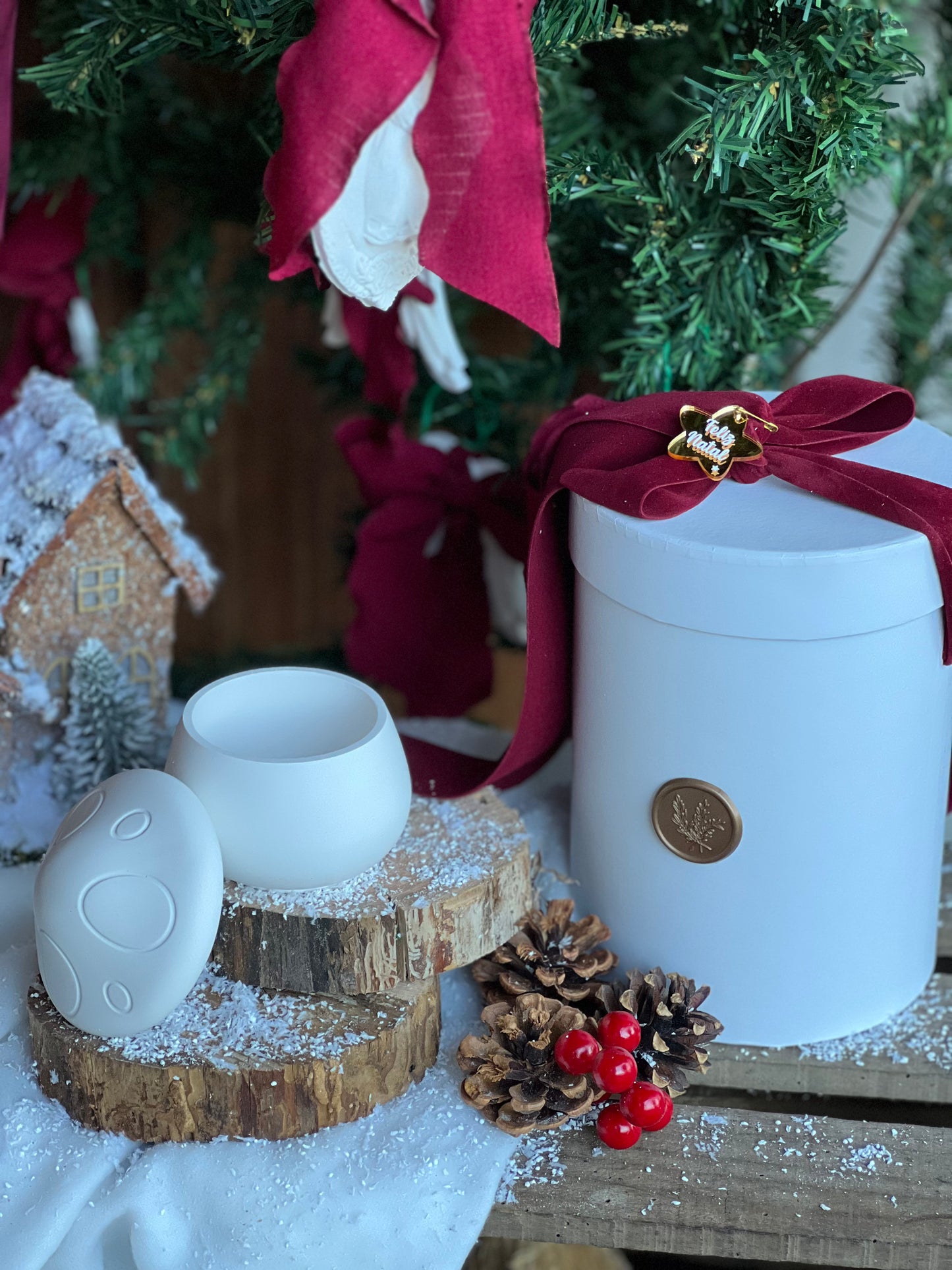 Cogumelo Encantado | Peça Decorativa em Gesso Perfumado com Caixa Branca