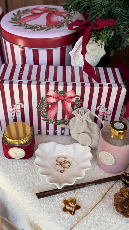 Um Laço de Magia | Lata Natalícia com Peça Decorativa em Gesso Perfumado