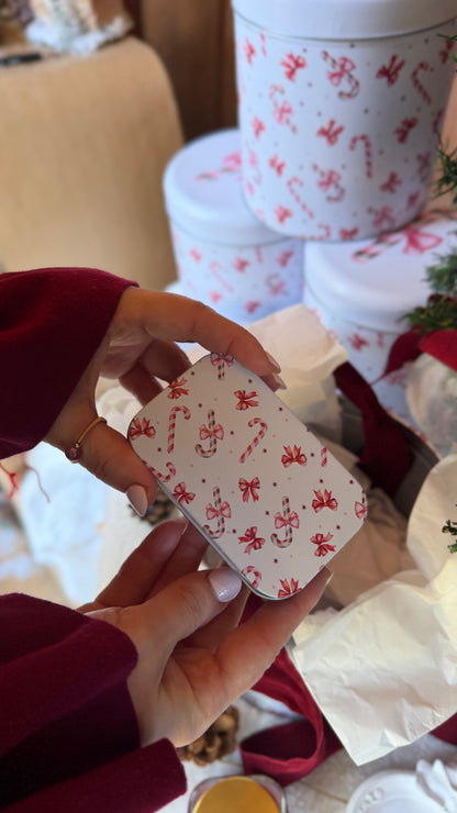 Laços de Natal | Lata Natalícia com Peça Decorativa em Gesso Perfumado