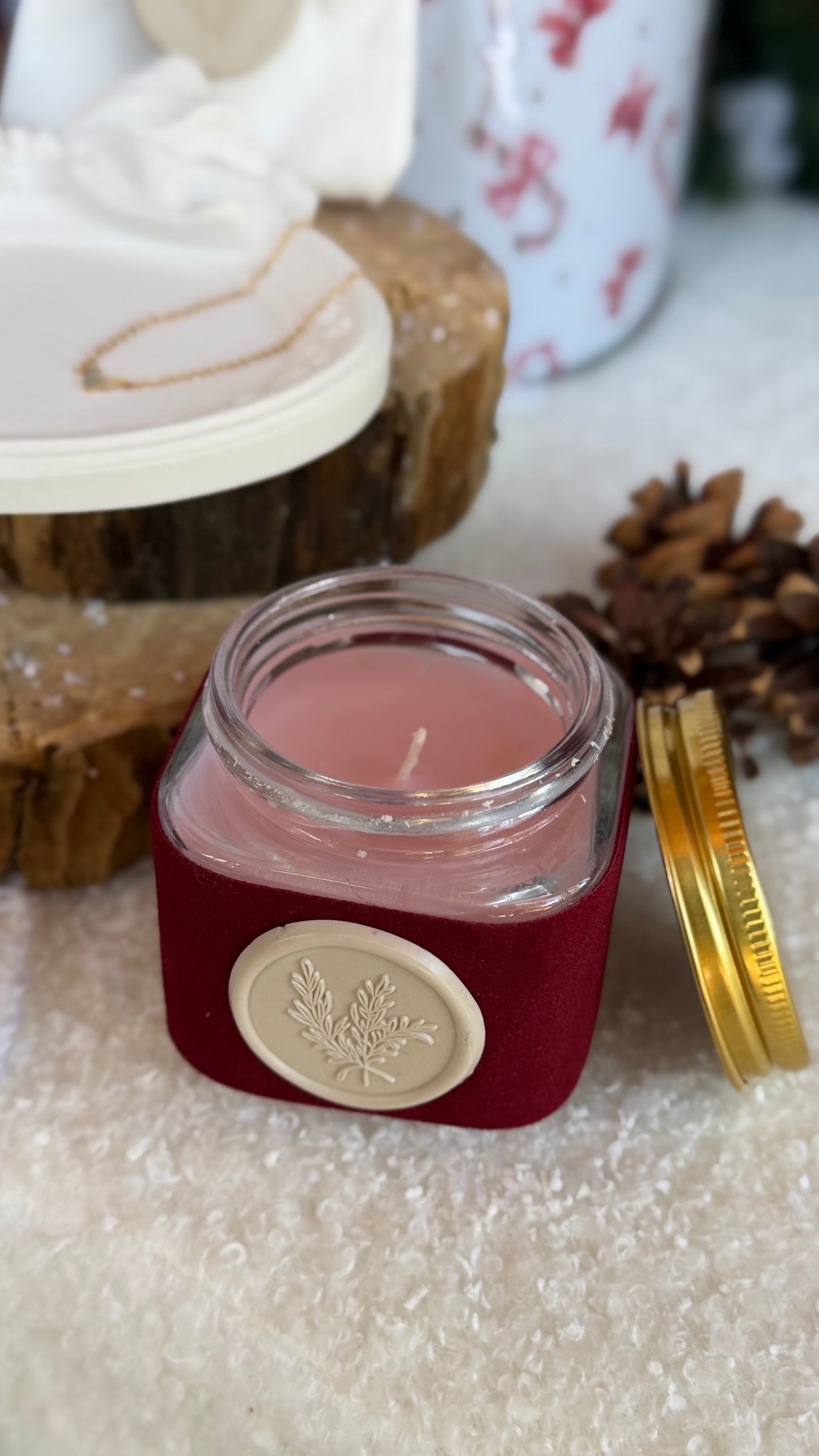 Laços de Natal | Lata Natalícia com Peça Decorativa em Gesso Perfumado