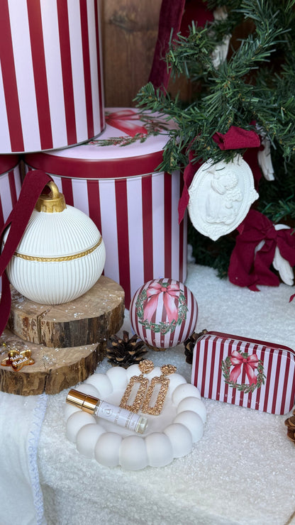 Memórias de Natal | Lata Natalícia com Peça Decorativa em Gesso Perfumado