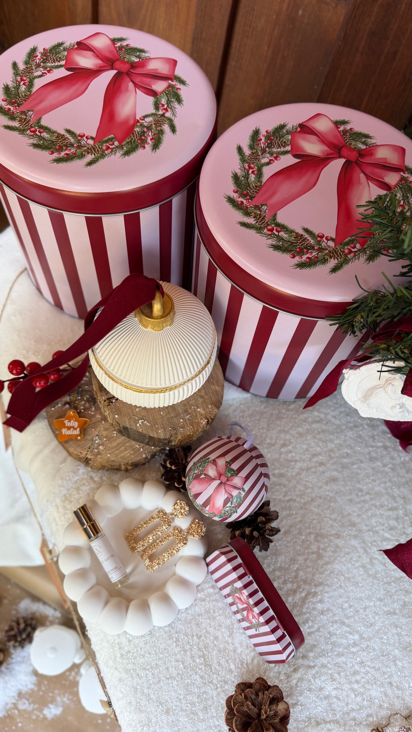 Memórias de Natal | Lata Natalícia com Peça Decorativa em Gesso Perfumado