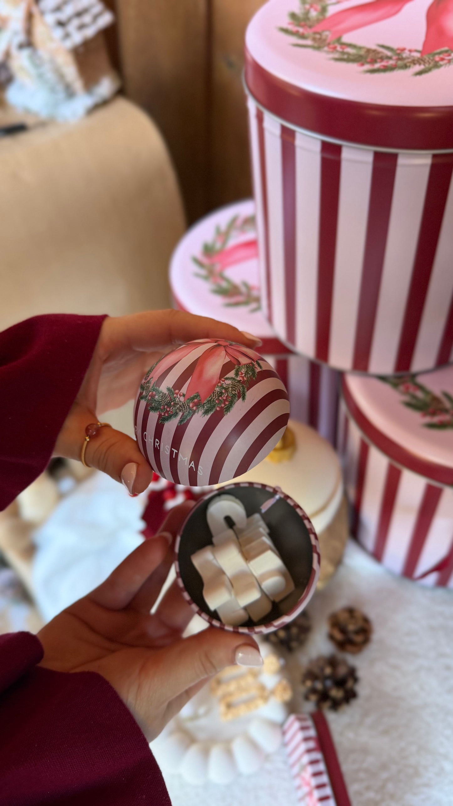 Memórias de Natal | Lata Natalícia com Peça Decorativa em Gesso Perfumado