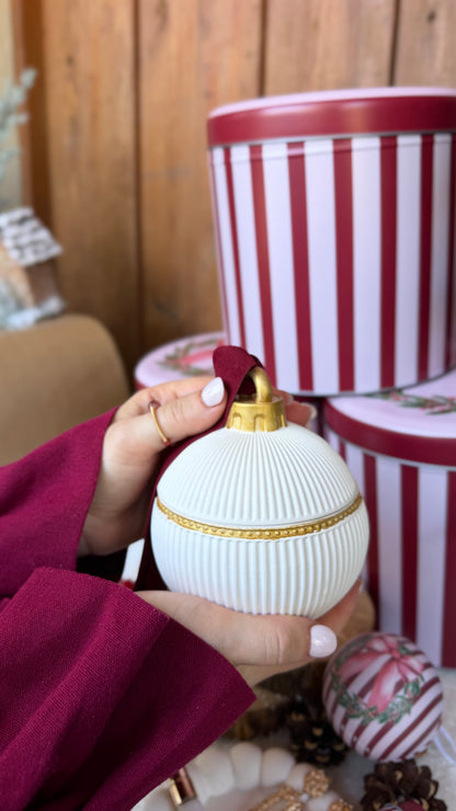 Memórias de Natal | Lata Natalícia com Peça Decorativa em Gesso Perfumado