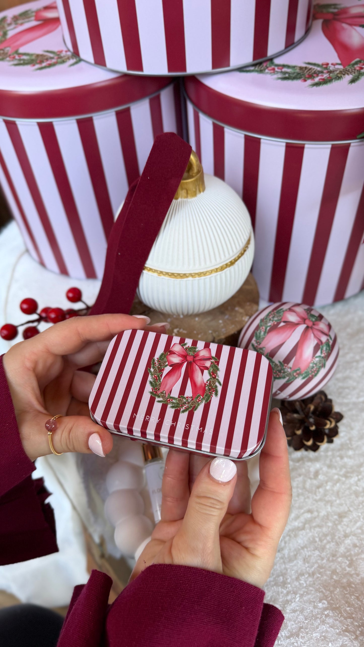Memórias de Natal | Lata Natalícia com Peça Decorativa em Gesso Perfumado