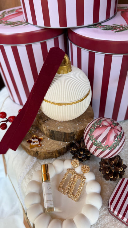 Memórias de Natal | Lata Natalícia com Peça Decorativa em Gesso Perfumado