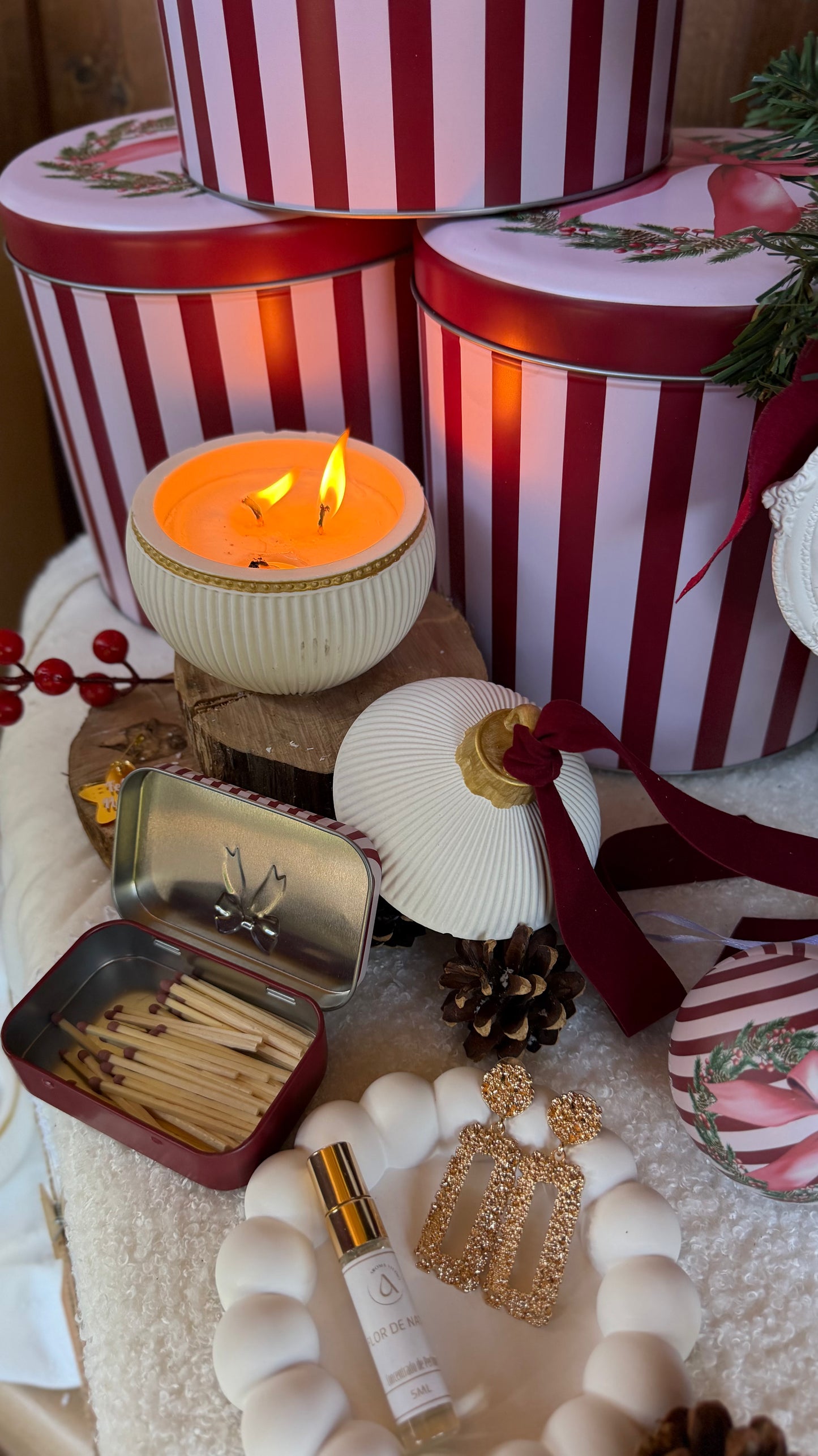 Memórias de Natal | Lata Natalícia com Peça Decorativa em Gesso Perfumado