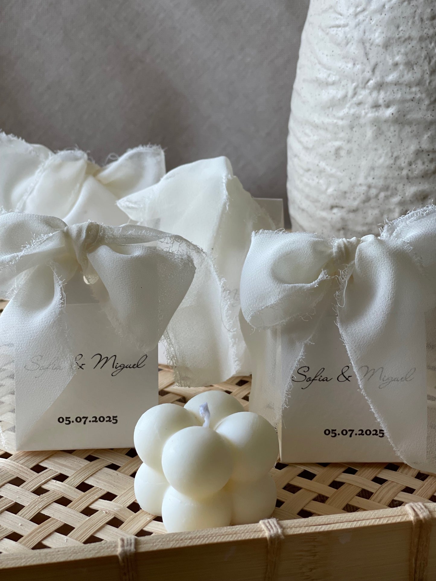 Vela Artesanal Bubble Com Caixa