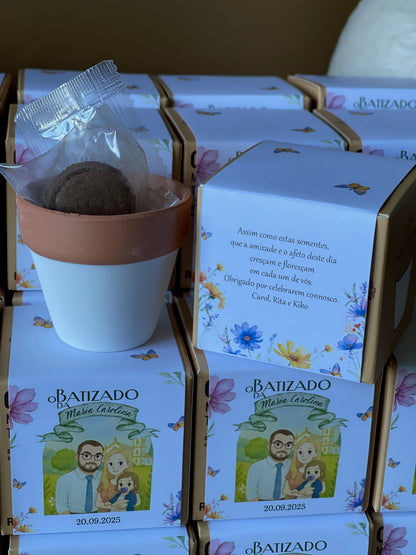 Plantas Naturais - Vaso de Barro com Sementes