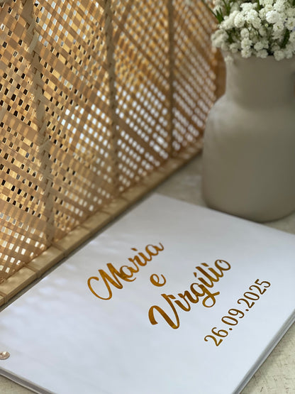 Livro para Mensagens Branco