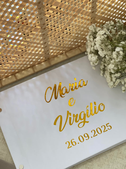 Livro para Mensagens Branco