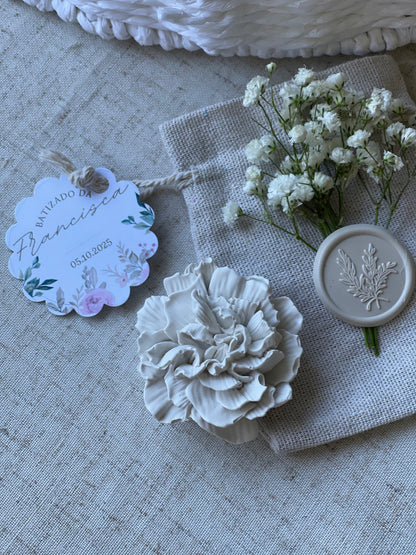 Gesso Perfumado - Flor em Gesso Perfumado